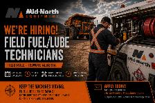 Hiring - Fuel and Lube Technician - Remote Alberta