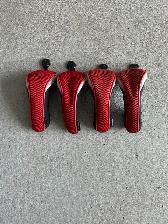 Red White and Black Hybrid Head Covers