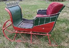 A Vintage Horse Drawn Santa Sleigh.  Complete and ready to go.