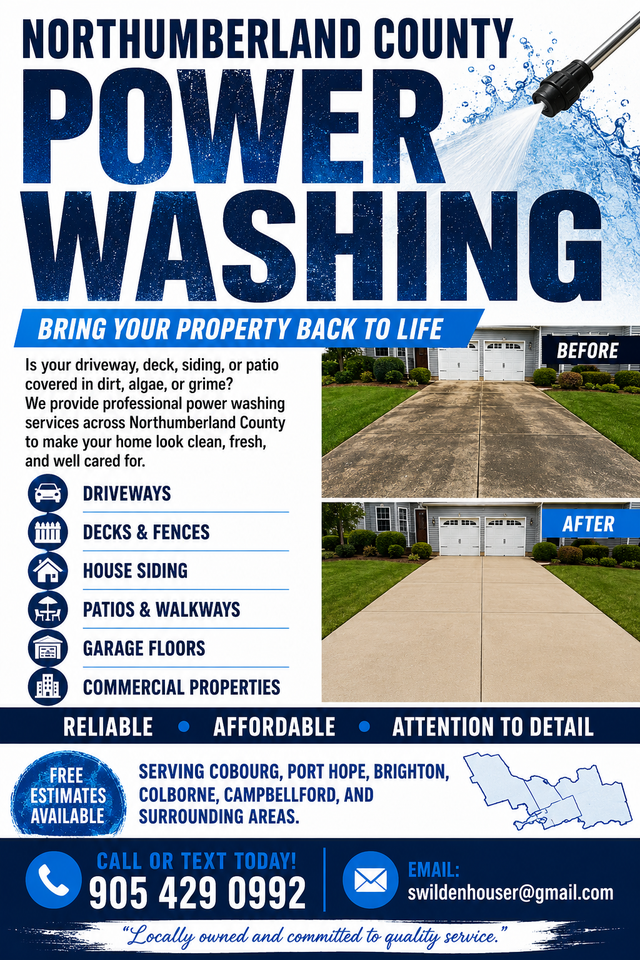 NORTHUMBERLAND COUNTY POWER WASHING