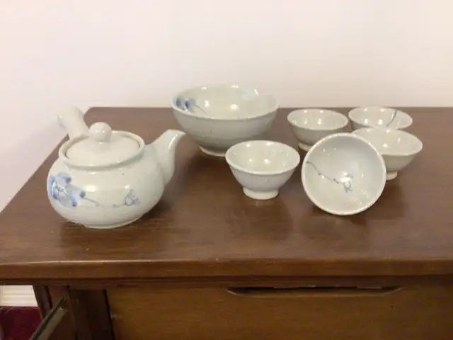 Korean porcelain tea set