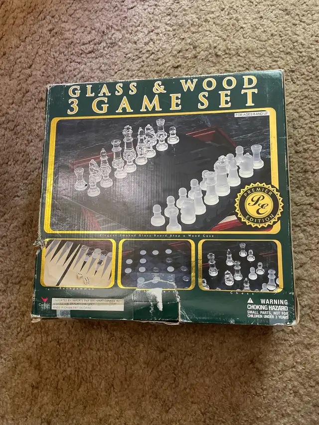 Glass and Wood premier 3 game set