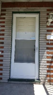 White storm door 32 x 80 inches