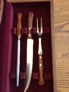 Carving set with steak knives - Photo 2