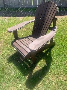 wooden Adirondack chair