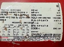 Armstrong 131012-083 3/4 HP 3-Phase Motor - AYD56T17D1031BP - Photo 2