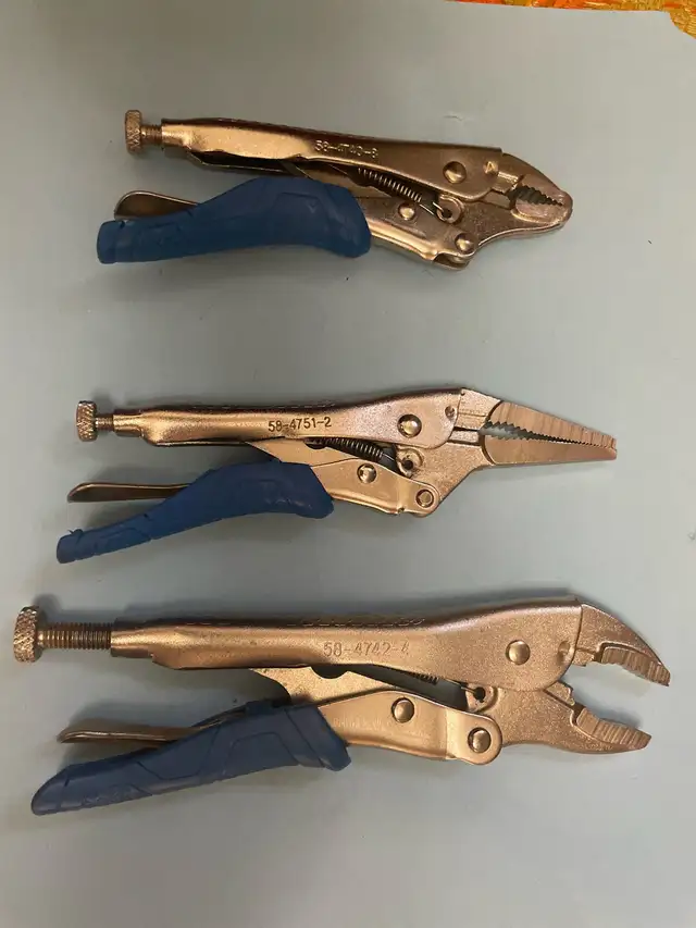 3pc Mastercraft Locking Pliers