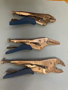 3pc Mastercraft Locking Pliers