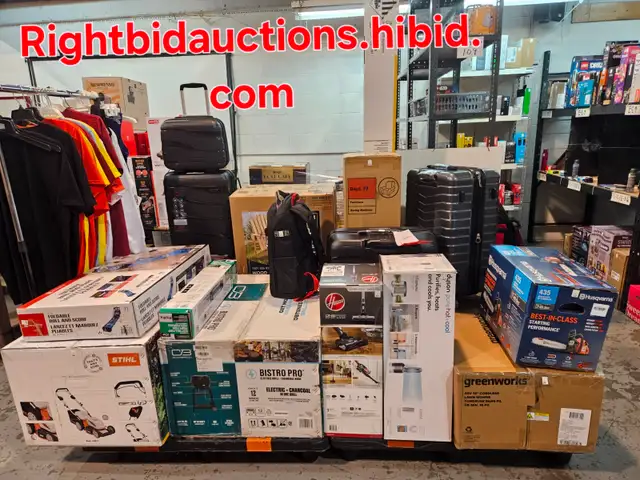 ONLINE AUCTION BRAND NEW MERCHANDISE RIGHT BID AUCTIONS