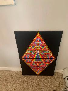 tribal psychedelic canvas print - Photo 2