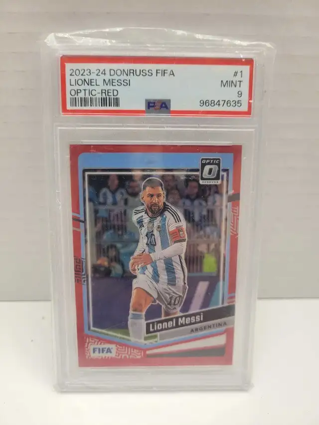 Lionel Messi Donruss Fifa Red Optics PSA 9 Argentina