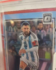 Lionel Messi Donruss Fifa Red Optics PSA 9 Argentina - Photo 4