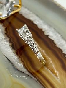 Trinity 14k Diamond Ring - Photo 4