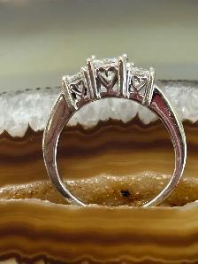 Trinity 14k Diamond Ring - Photo 6