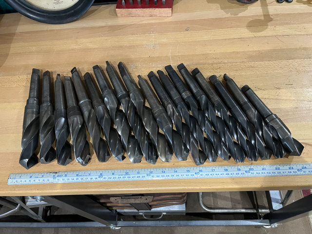 18 Industrial Machinist #3 morse taper drill bits