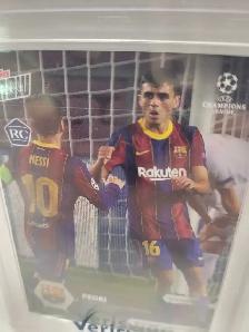 Pedri FC Barcelona Topps Now UCL 2020-21 PSA Mint 9 - Photo 5