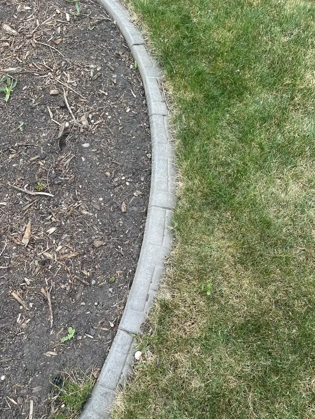 concrete lawn curbing - 45 feet