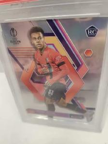 Desire Doue Topps Finest 2022-23 PSA 9 Europa League - Photo 4