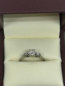 Vintage Trilogy W/G Diamond Ring - Photo 2
