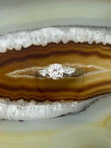 Vintage Trilogy W/G Diamond Ring - Photo 5