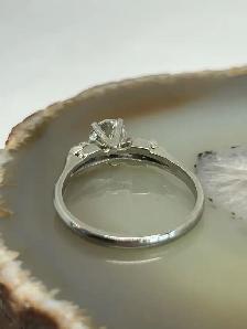 Vintage Trilogy W/G Diamond Ring - Photo 7