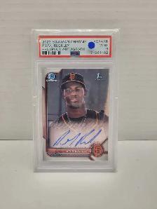 Ryan Reckley Topps Chrome Prospect Autograph 2022 PSA 9