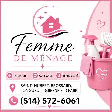 femme de ménage sérieuse,courtoise et professionelle!