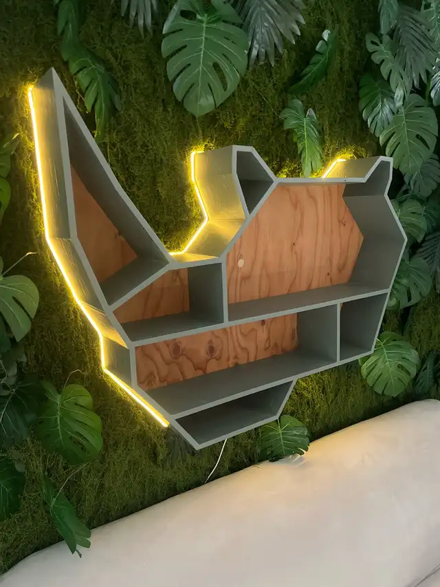 Étagère murale LED design unique | Décor moderne