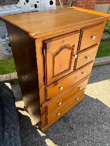 Free delivery used antique Wooden Dresser - Photo 3