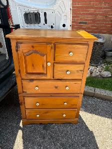 Free delivery used antique Wooden Dresser - Photo 4