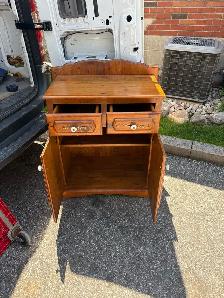 Free delivery used Wooden antique Accent Cabinet - Photo 6