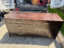 Free delivery used Dark Brown Six Drawer Dresser - Photo 2