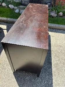 Free delivery used Dark Brown Six Drawer Dresser - Photo 4
