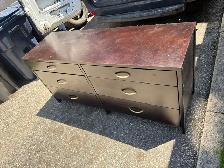 Free delivery used Dark Brown Six Drawer Dresser - Photo 6