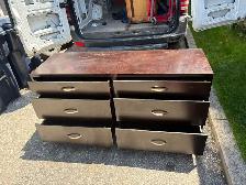Free delivery used Dark Brown Six Drawer Dresser - Photo 8