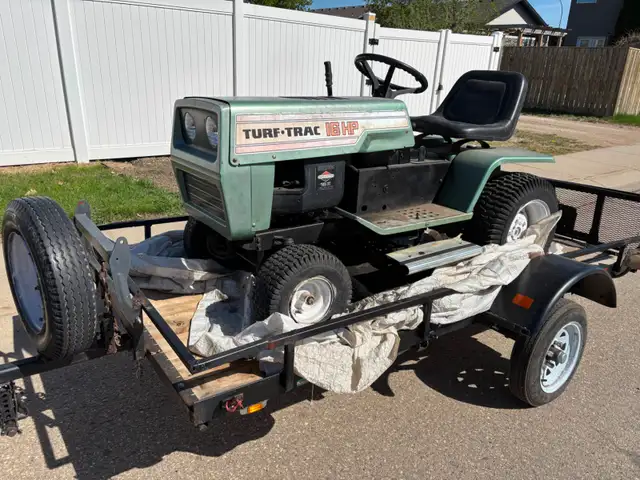Garden Tractor and Trailer