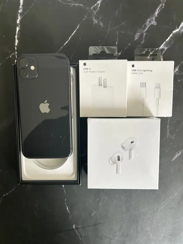 iPhone 11 64gb Airpods pkg/Delivery