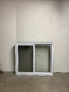 10452CH Fenêtre Coulissante HYBRIDE Brun Com  48 x 42 - Photo 2