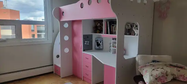 loft bed with mattress