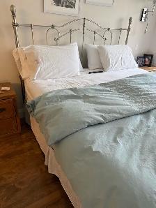 free King headboard and frame. Queen bed frame
