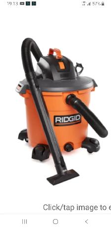 60 l rigid shop vac NXT hose is a little messed but works great