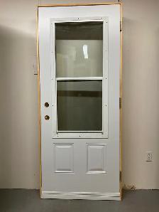 1408PA Porte d’acier 34″G Blanche Unité Guillotine 23×49 - Photo 2
