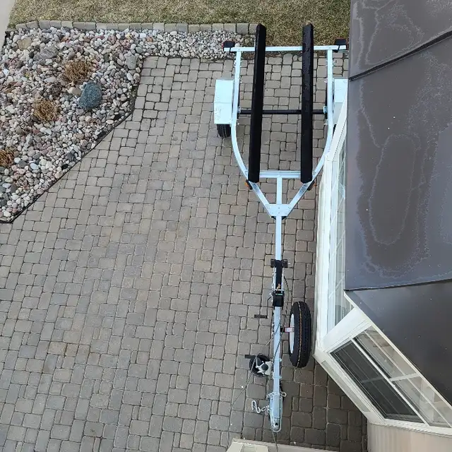 BOAT TRAILER, GALV FOR 8'-14' BOATS, ASSEMBLED AND UNASSEMBLED
