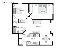 Condo 4 ½ à louer à 800 m du métro Montmorency – 1 600 $ - Photo 9
