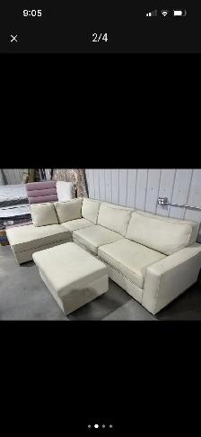 Fabric Sectional with Storage Ottoman - floor model - Photo 3