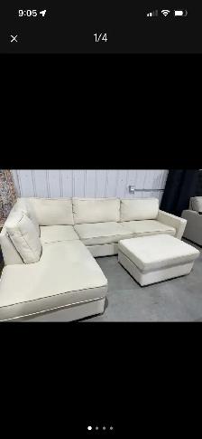 Fabric Sectional with Storage Ottoman - floor model - Photo 4