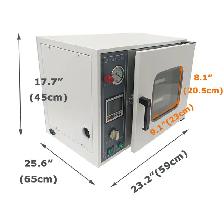 0.9 Cu ft Vacuum Drying Oven Digital Lab Oven Drying Box 160265 - Photo 6