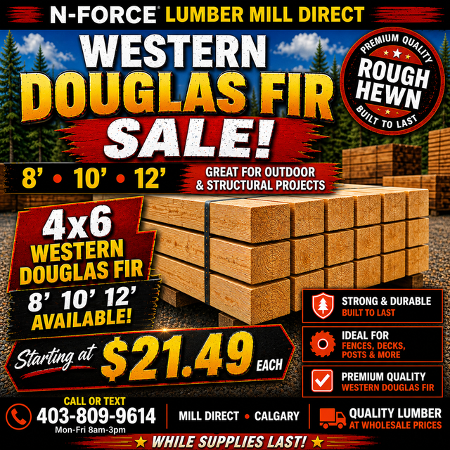 4x6 Douglas Fir — Mill Pricing Now Available