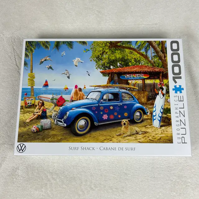 1000pc Eurographics 'Surf Shack' Puzzle - Like New!