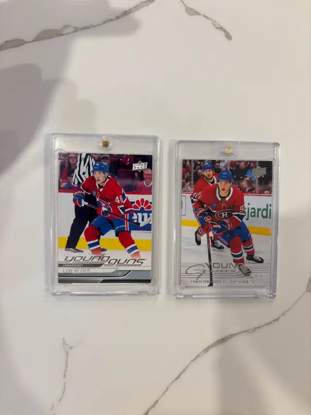 Lane Hutson   Ivan Demidov Young Guns Rookie Cards